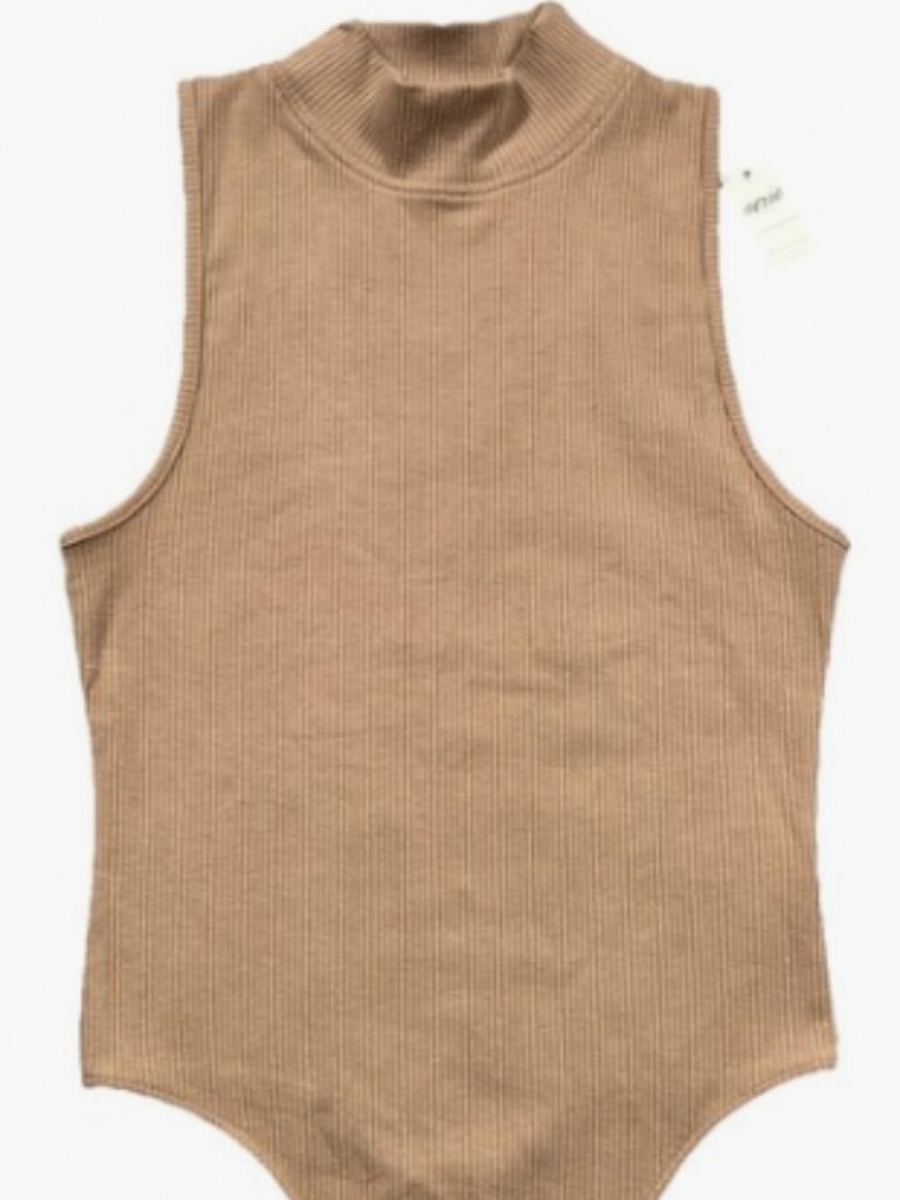 American Eagle Brown Sleeveless Turtleneck Bodysuit